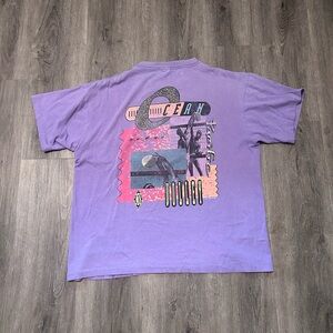 Vintage 1992 Ocean Pacific Op 90s Purple Shirt Sz Large Volleyball Surf